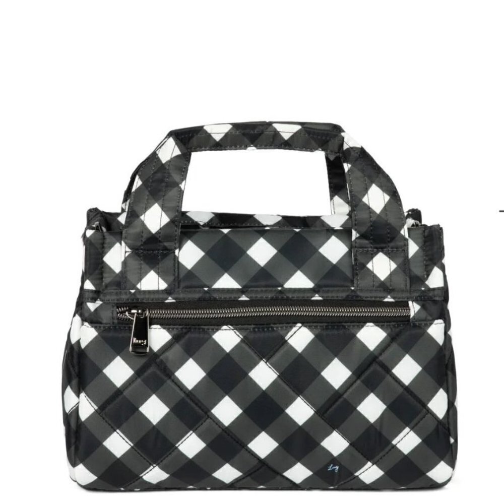 LUG Jitterbug Crossbody Bag SALE PRICE. NWT-Gingham Black - Picture 4 of 5